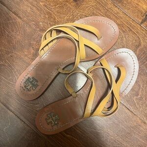 Tory Burch Tan Strappy Sandals